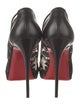 Christian Louboutin Mesh Embroidered Accent Pumps