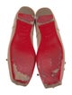 Christian Louboutin Leather Bow Accents Ballet Flats