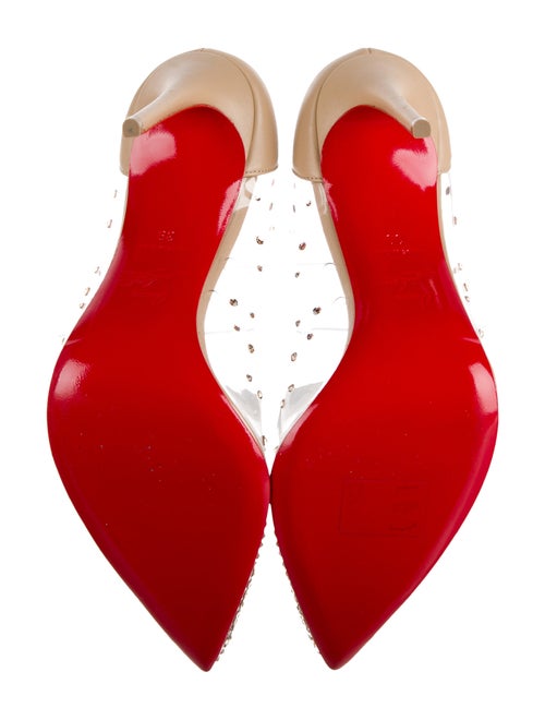 Christian Louboutin Patent Leather Crystal Embellishments Pumps