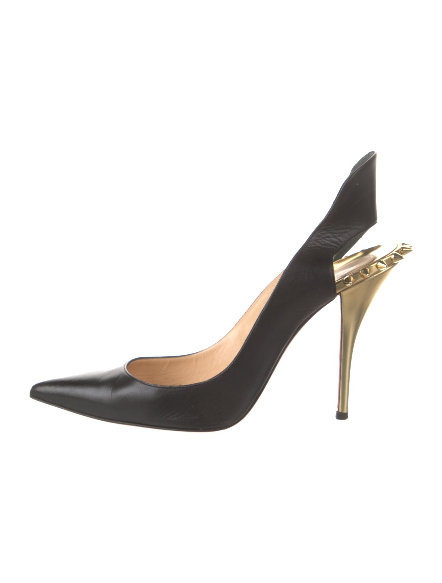 Christian Louboutin Survivita Spike Accents Slingback Pumps