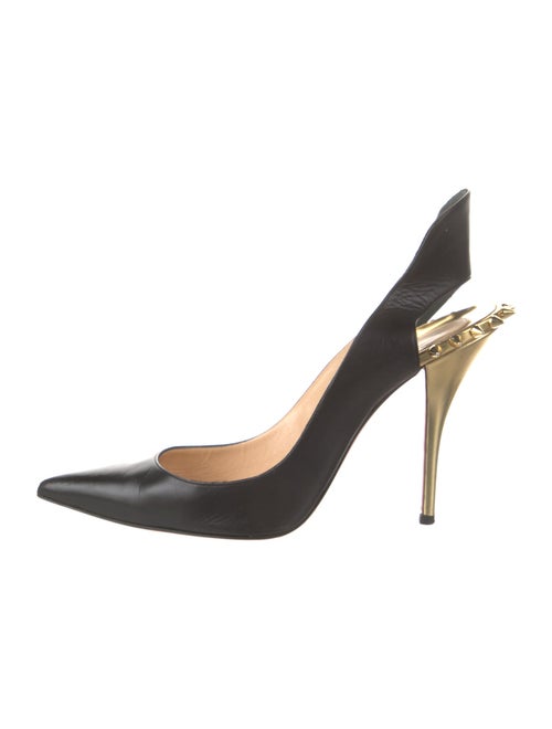 Christian Louboutin Survivita Spike Accents Slingback Pumps