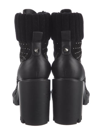 Christian Louboutin Suede Studded Accents Pumps