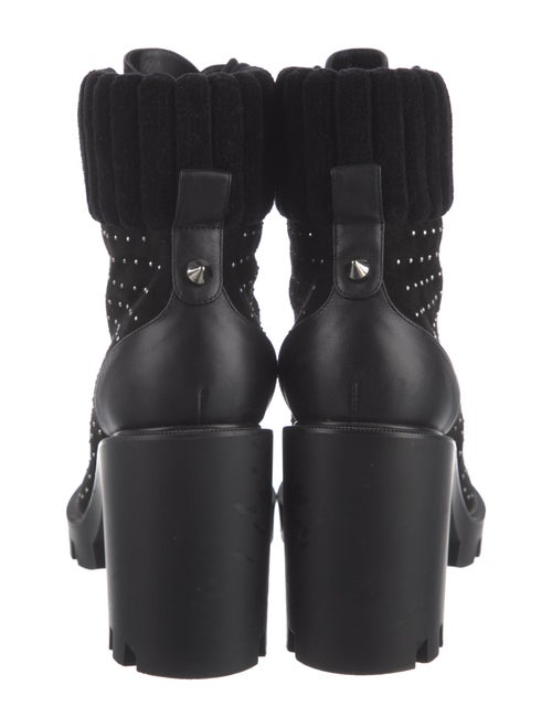 Christian Louboutin Suede Studded Accents Pumps