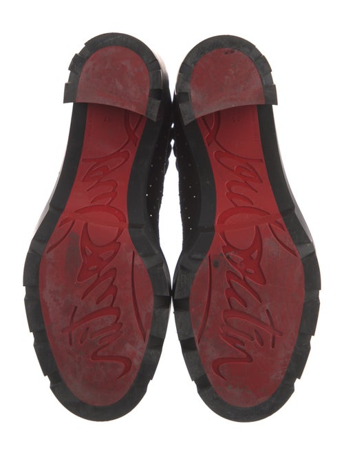 Christian Louboutin Suede Studded Accents Pumps