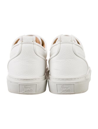 Christian Louboutin Spike Accents Leather Sneakers