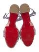Christian Louboutin Suede Crystal Embellishments Sandals