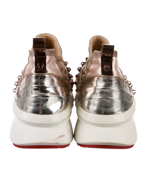 Christian Louboutin Spike Accents Satin Chunky Sneakers