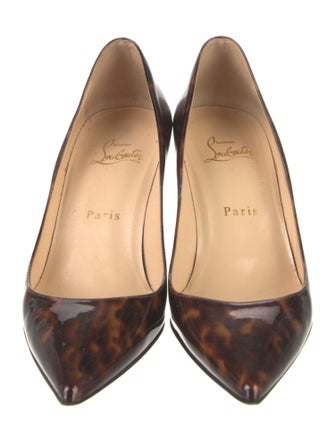 Christian Louboutin Patent Leather Printed Pumps