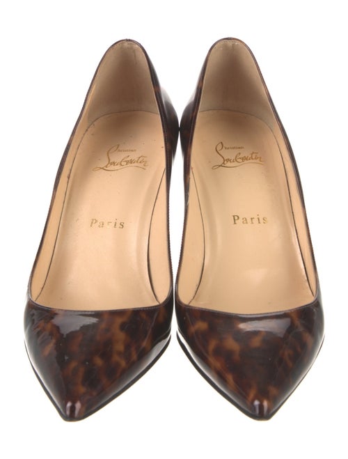 Christian Louboutin Patent Leather Printed Pumps