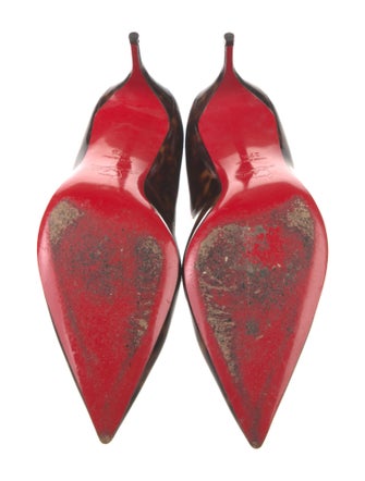 Christian Louboutin Patent Leather Printed Pumps
