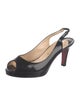 Christian Louboutin Patent Leather Slingback Pumps