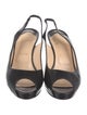 Christian Louboutin Patent Leather Slingback Pumps