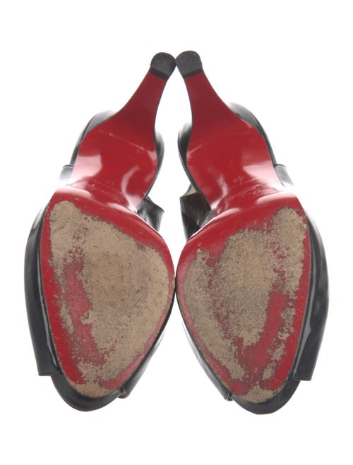 Christian Louboutin Patent Leather Slingback Pumps