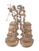 Christian Louboutin Leather Studded Accents Gladiator Sandals