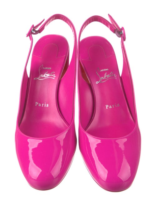 Christian Louboutin Patent Leather Slingback Pumps