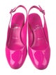Christian Louboutin Patent Leather Slingback Pumps