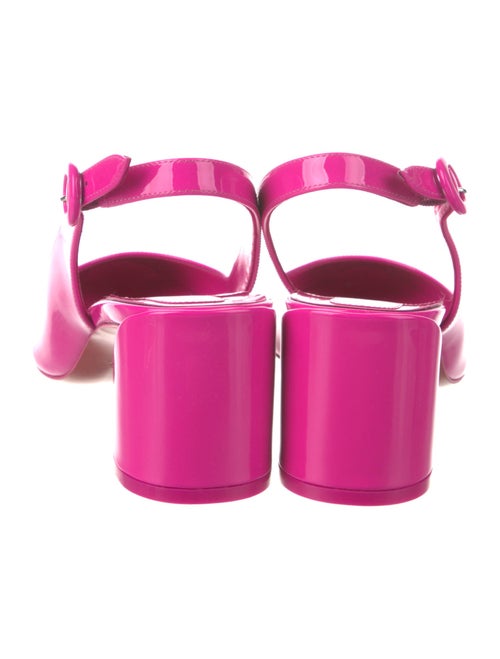 Christian Louboutin Patent Leather Slingback Pumps