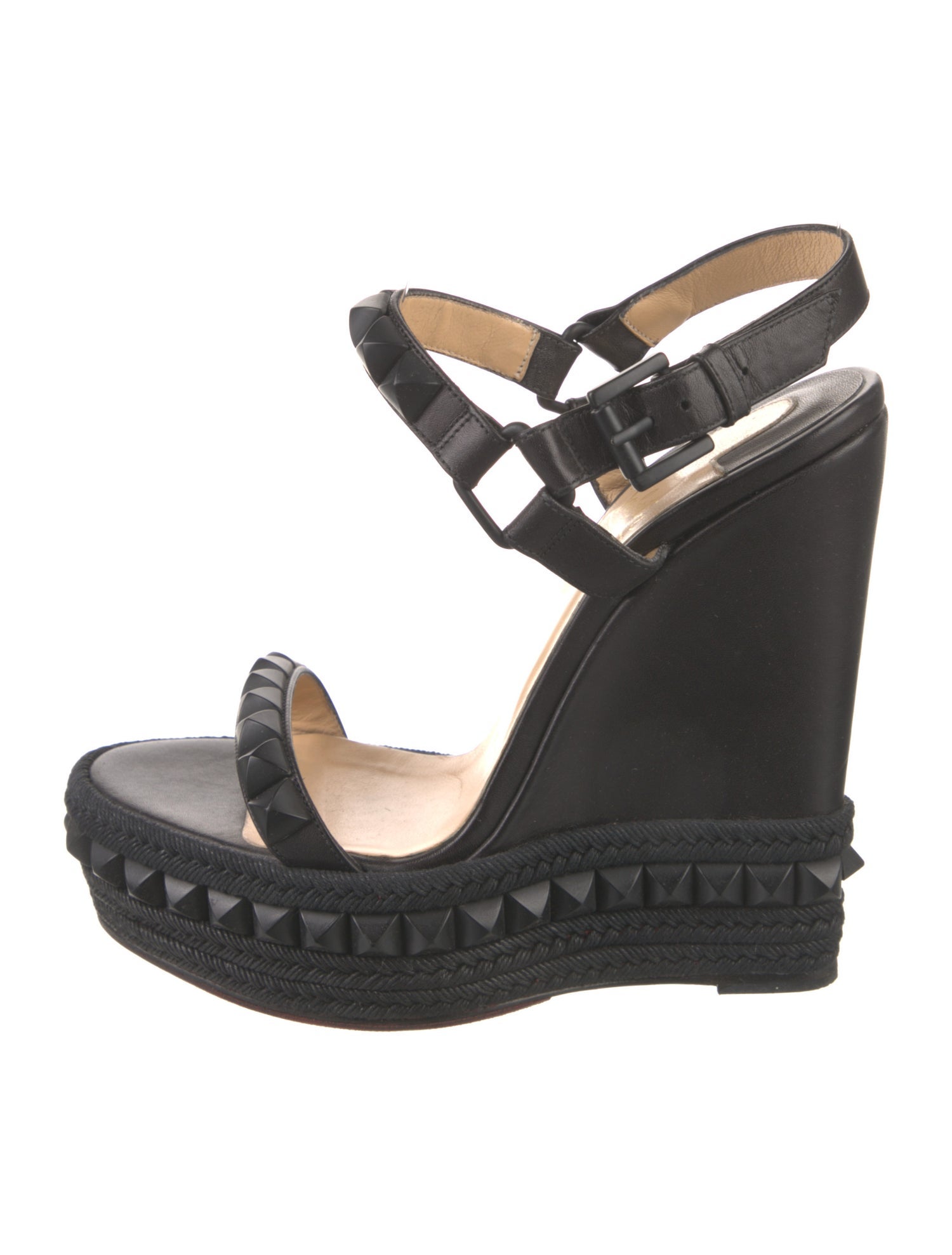 Christian Louboutin Cataclou 120 Leather Espadrilles