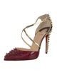 Christian Louboutin Rockstud Spike Patent Leather D'Orsay Pumps