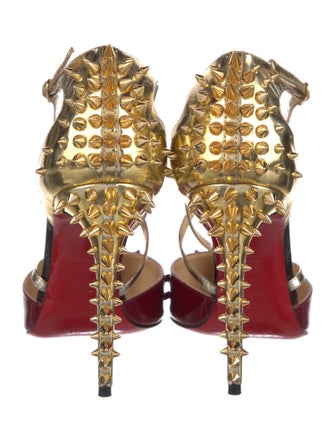 Christian Louboutin Rockstud Spike Patent Leather D'Orsay Pumps