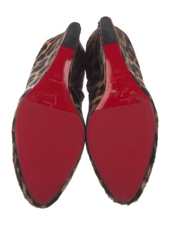 Christian Louboutin Ponyhair Animal Print Boots