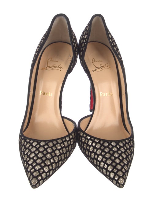 Christian Louboutin Glitter Printed D'Orsay Pumps