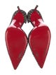 Christian Louboutin Glitter Printed D'Orsay Pumps