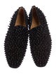 Christian Louboutin Spike Accents Suede Loafers