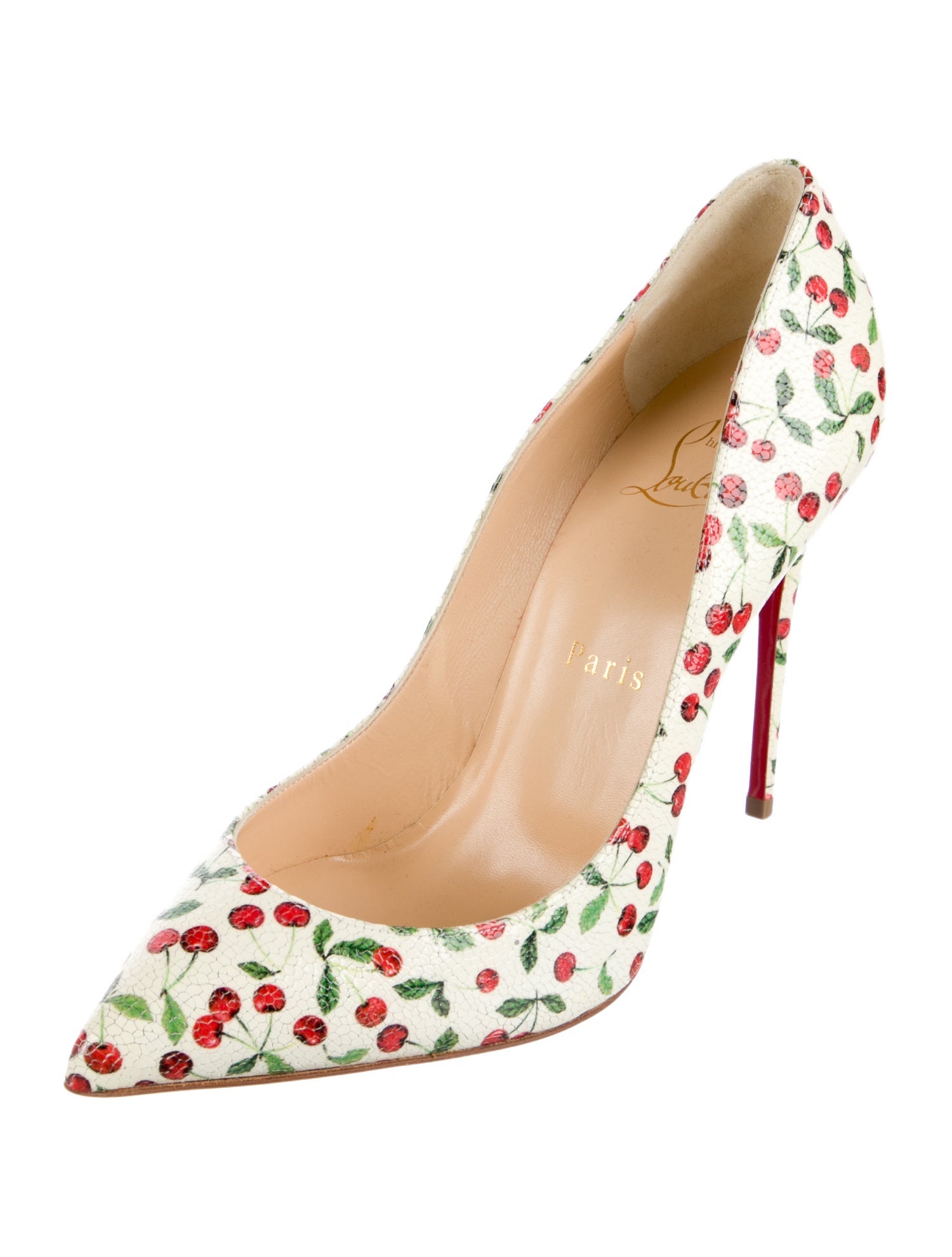 Christian Louboutin Leather Printed Pumps