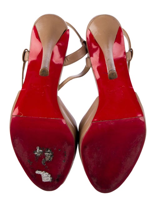 Christian Louboutin Leather T-Strap Pumps