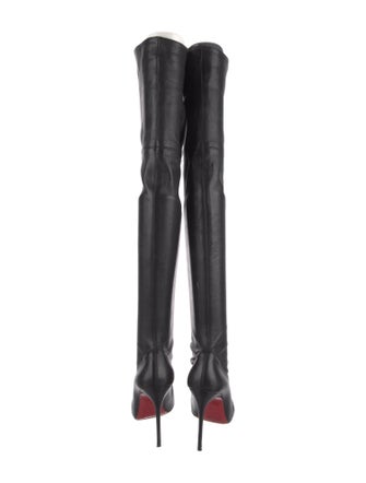 Christian Louboutin Leather Lace-Up Boots