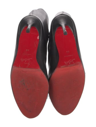 Christian Louboutin Leather Lace-Up Boots