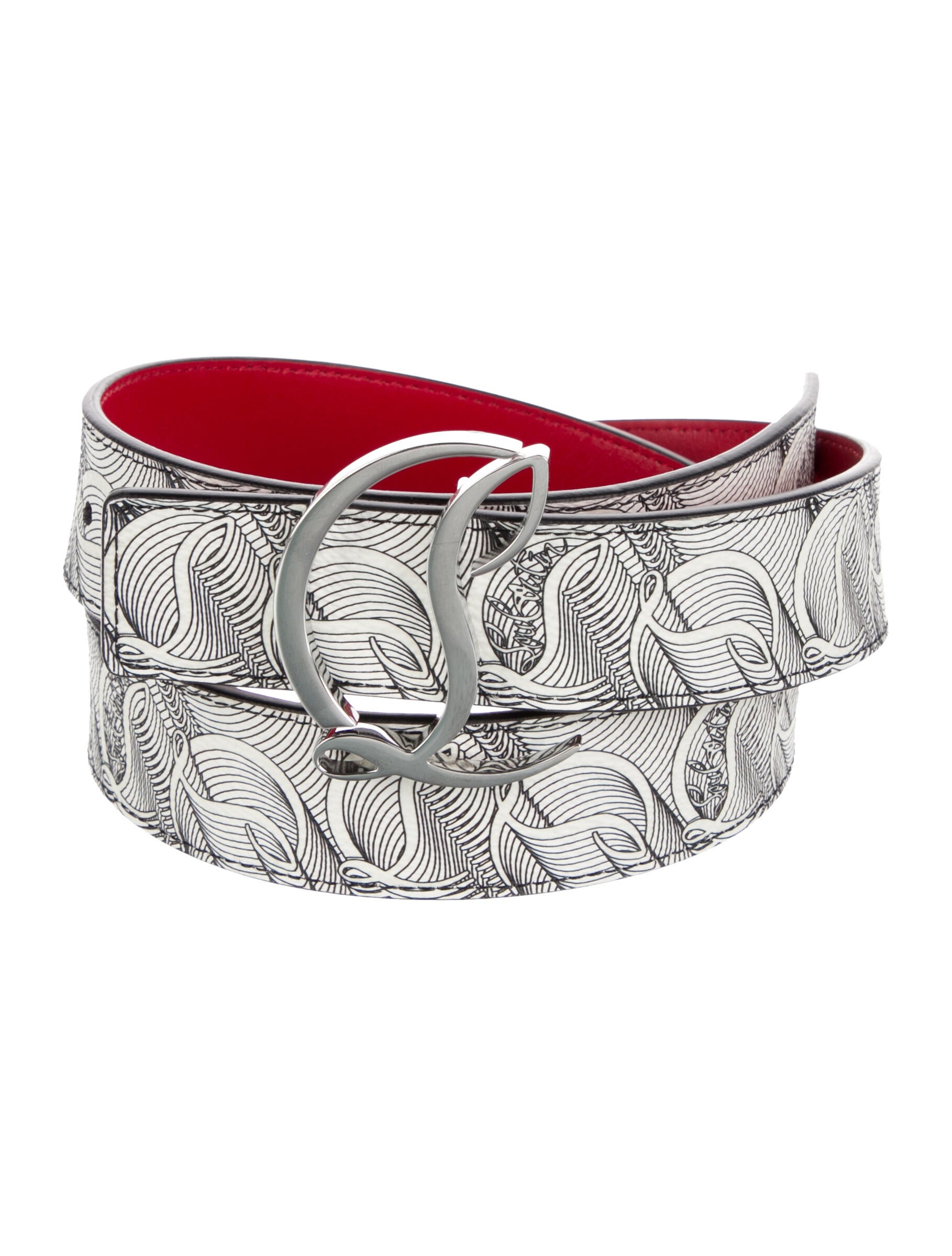 Christian Louboutin Wide Leather Waist Belt