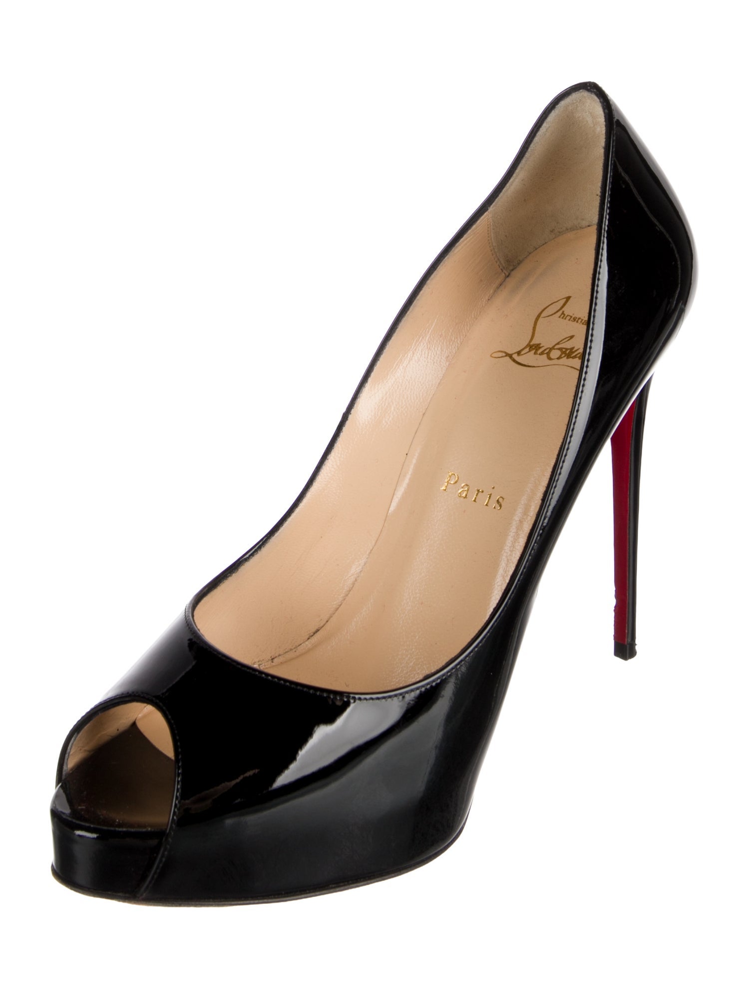 Christian Louboutin New Very Prive 120 Patent Patent Leather Pumps