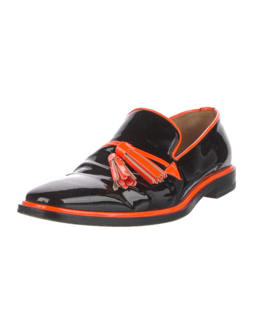 Christian Louboutin Patent Leather Patterned Dress Loafers