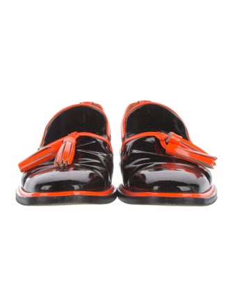 Christian Louboutin Patent Leather Patterned Dress Loafers