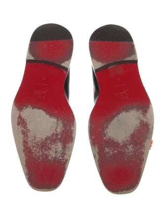 Christian Louboutin Patent Leather Patterned Dress Loafers