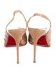 Christian Louboutin Patent Leather Slingback Pumps