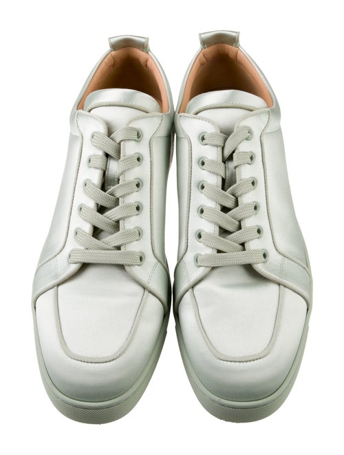 Christian Louboutin Spike Accents Satin Sneakers