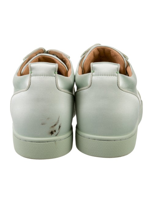 Christian Louboutin Spike Accents Satin Sneakers