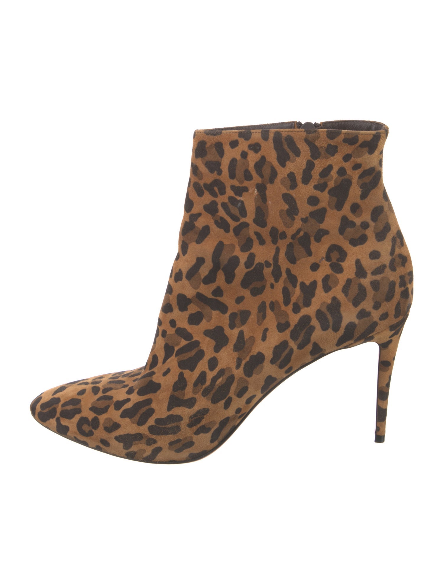 Christian Louboutin Suede Animal Print Boots