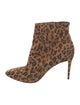 Christian Louboutin Suede Animal Print Boots