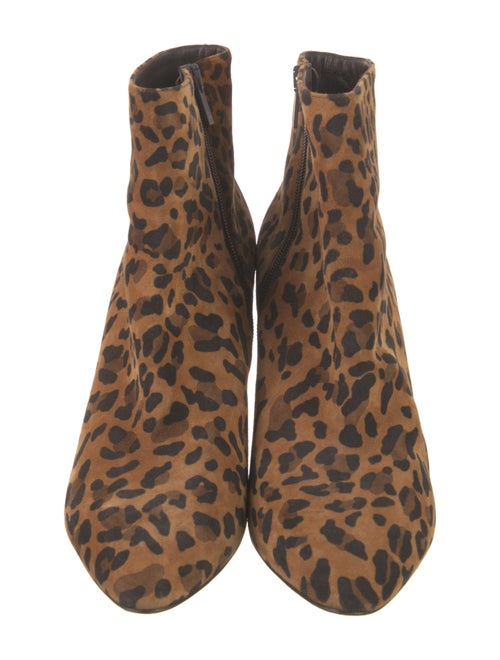 Christian Louboutin Suede Animal Print Boots