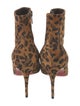 Christian Louboutin Suede Animal Print Boots