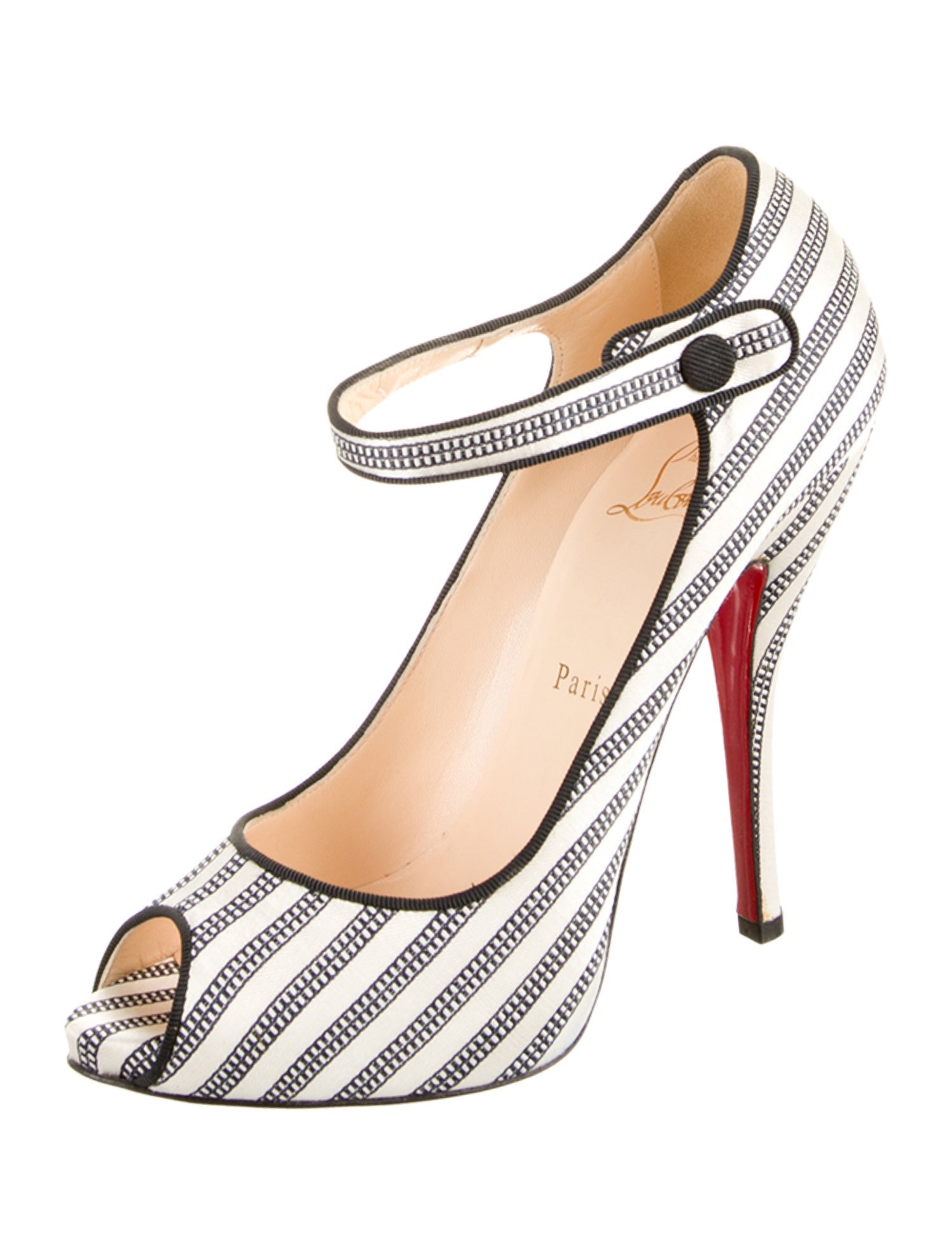 Christian Louboutin Printed Slingback Pumps