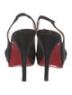 Christian Louboutin Satin Bow Accents Slingback Pumps