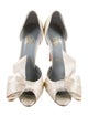 Christian Louboutin Satin Bow Accents D'Orsay Pumps