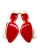 Christian Louboutin Satin Bow Accents D'Orsay Pumps