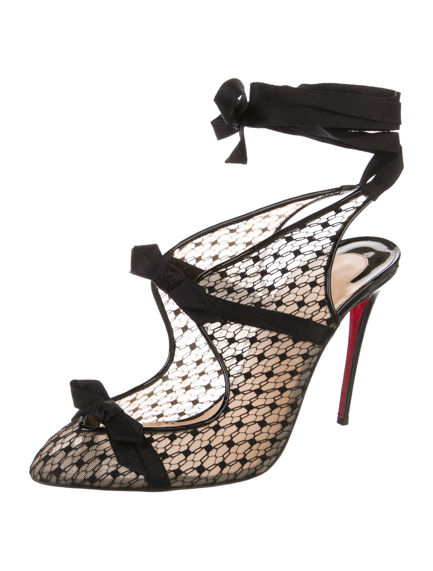 Christian Louboutin Mesh Slingback Pumps w/ Tags