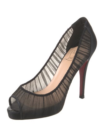 Christian Louboutin Mesh Mesh Accents Pumps